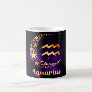 Mug Magic Créez votre propre astrologie Zodiac Aquarius