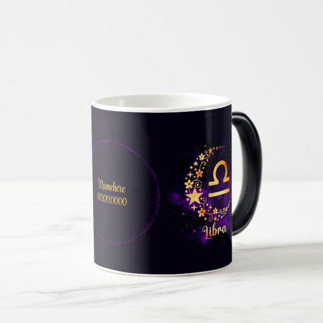 Mug Magic Créez votre propre bibliothèque céleste violet Zod (Devant droit)