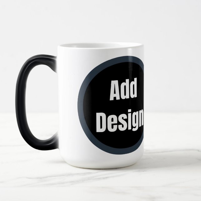 Mug Magic Créez votre propre bleu gris foncé personnalisé (Gauche)