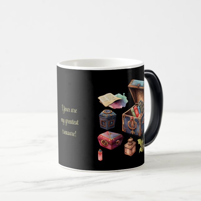 Mug Magic Créez votre propre boîte au trésor Souvenirs préci (Devant droit)