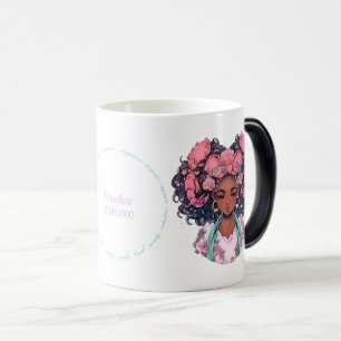Mug Magic Créez Votre Propre Cancer de Femme Afro-Américaine