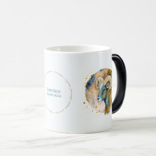 Mug Magic Créez votre propre Capricorne Mystique Or & Bleu