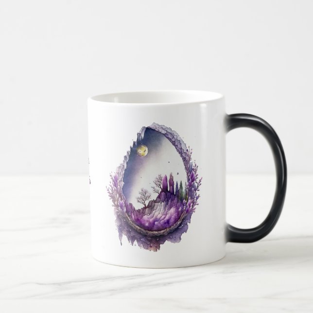 Mug Magic Créez votre propre code de paysage violet (Droite)