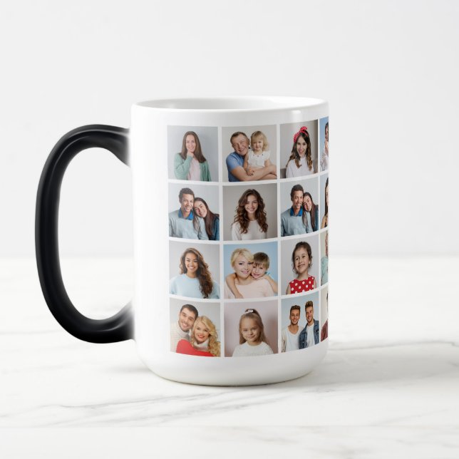 Mug Magic Créez Votre Propre Collage de 32 Photos (Gauche)