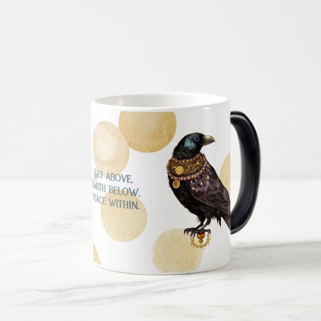 Mug Magic Créez votre propre Corbeau de Steampunk Victorian (Devant droit)