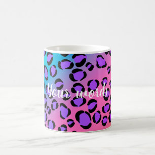 Mug Magic Créez votre propre Empreinte de léopard coloré