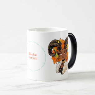 Mug Magic Créez Votre Propre Femme Afro-Américaine Bélier