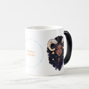Mug Magic Créez Votre Propre Femme Afro-Américaine Capricorn