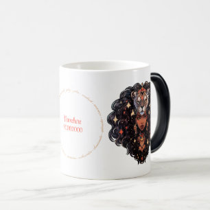 Mug Magic Créez Votre Propre Femme Afro-Américaine Lionne