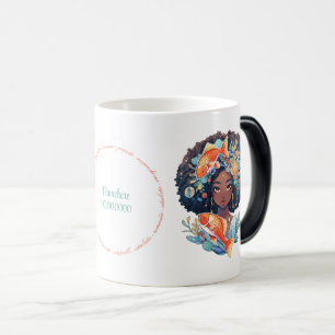 Mug Magic Créez Votre Propre Femme Afro-Américaine Poissons