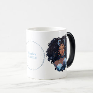 Mug Magic Créez Votre Propre Femme Afro-Américaine Verseau