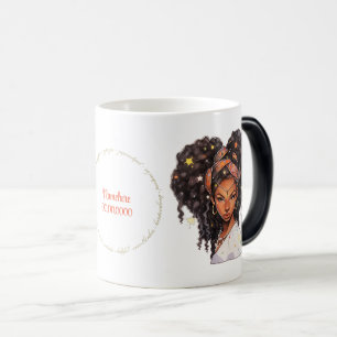 Mug Magic Créez Votre Propre Femme Afro-Américaine Vierge