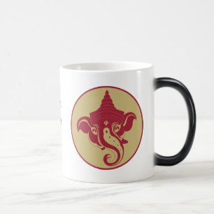 Mug Magic Créez votre propre Ganesh rouge et or