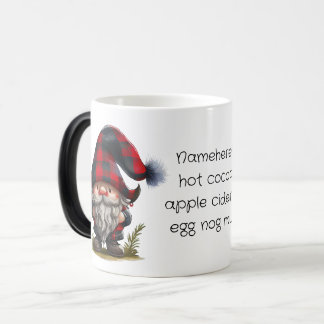 Mug Magic Créez Votre Propre Gnome de Noël à Carreaux de Buf