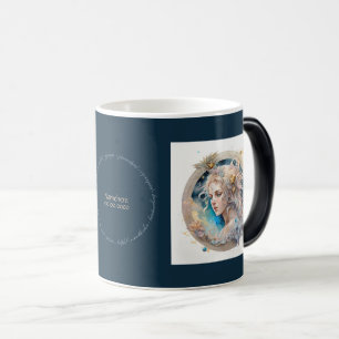 Mug Magic Créez votre propre Gold & Blue Mystical Virgo Zodi