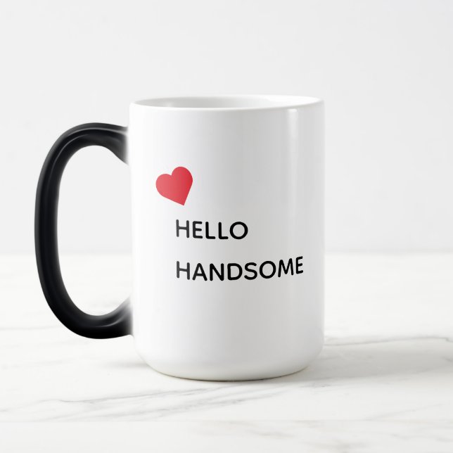 Mug Magic Créez Votre Propre Hello Handsome (Gauche)