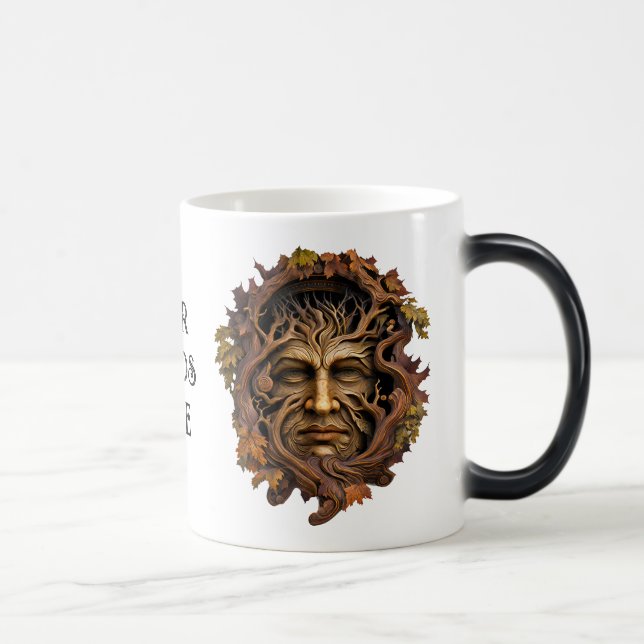 Mug Magic Créez votre propre homme vert de chêne (Droite)