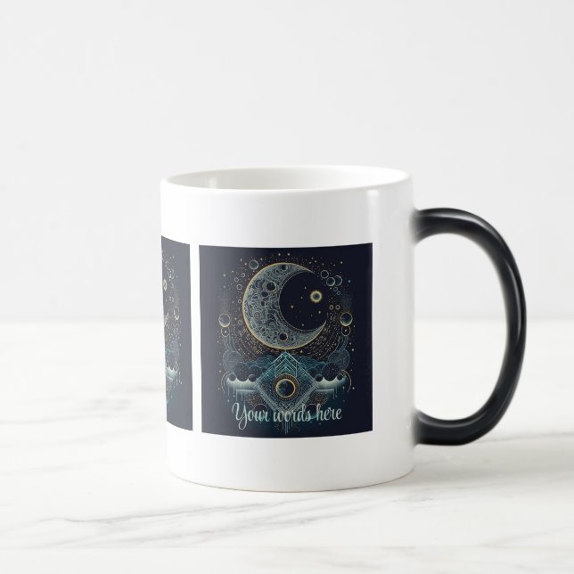 Mug Magic Créez votre propre lune céleste géométrique (Droite)