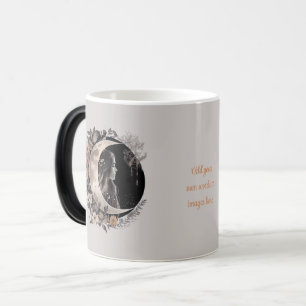 Mug Magic Créez Votre Propre Lune Florale Bohème Rose & Gris