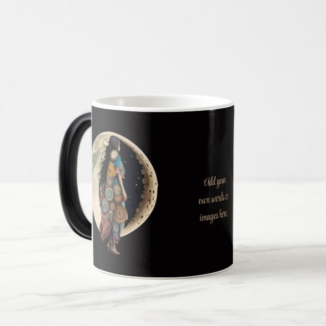 Mug Magic Créez Votre Propre Marche Lunaire Florale Boho (Devant gauche)