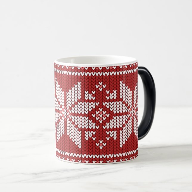 Mug Magic Créez votre propre Motif de Noël rouge (Devant droit)