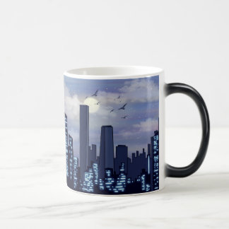 Mug Magic Créez votre propre nuit Ciel et oiseaux Ville Pays