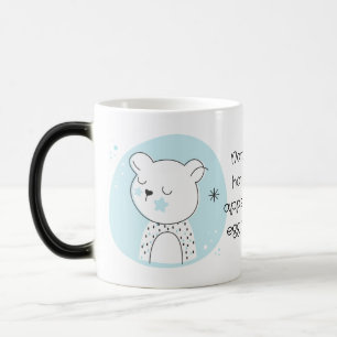 Mug Magic Créez Votre Propre Ours en Peluche Rétro Noël Bleu