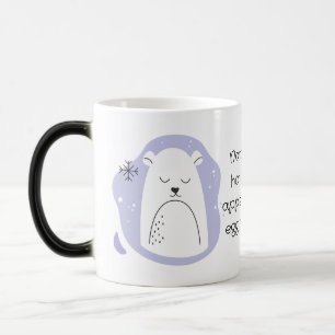 Mug Magic Créez votre propre ours polaire rétro violet Noël