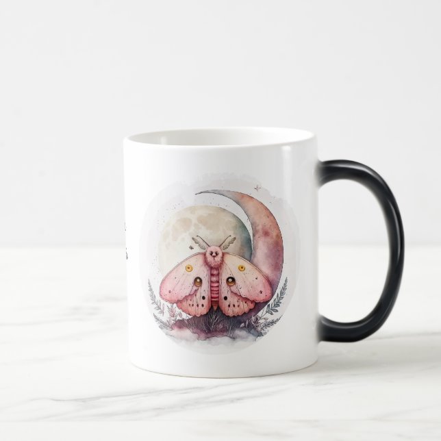 Mug Magic Créez votre propre papillon rose (Droite)