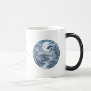 Mug Magic Créez votre propre paysage bleu aigu