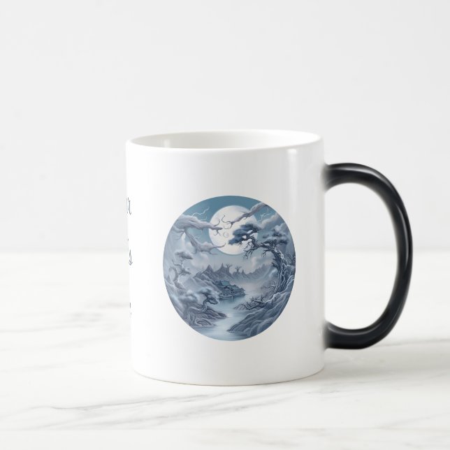 Mug Magic Créez votre propre paysage bleu aigu (Droite)