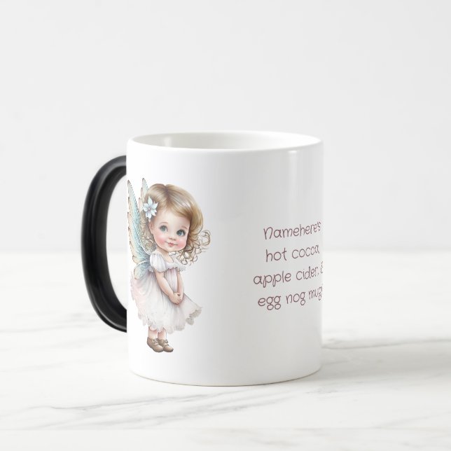 Mug Magic Créez votre propre petit ange de Noël adorable (Devant gauche)