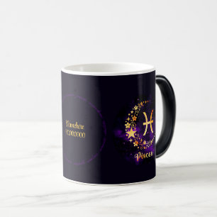 Mug Magic Créez votre propre purple Poissons célestes Zodiac