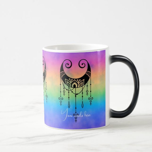 Mug Magic Créez votre propre silhouette de lune mystique Boh (Droite)