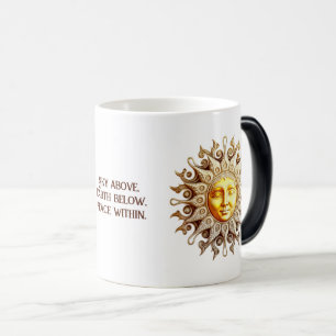 Mug Magic Créez votre propre Steampunk Victorian Golden Sun