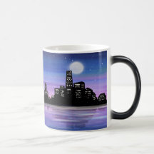 Créez votre propre ville la nuit sur l'eau