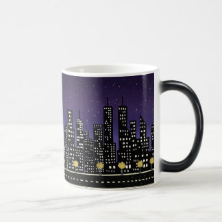 Mug Magic Créez votre propre ville nocturne violette