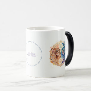 Mug Magic Créez votre propre Zodiac Gemini Mystique Or & Ble