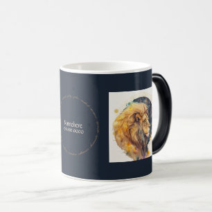 Mug Magic Créez votre propre Zodiac Gold & Blue Leo