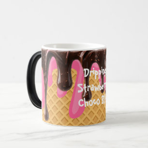 Mug Magic Crème Glacée,Goutte à Goutte Strawberry Choco Blis