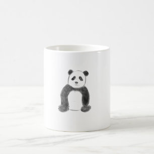 Mug Magic Croquis de panda en noir et blanc
