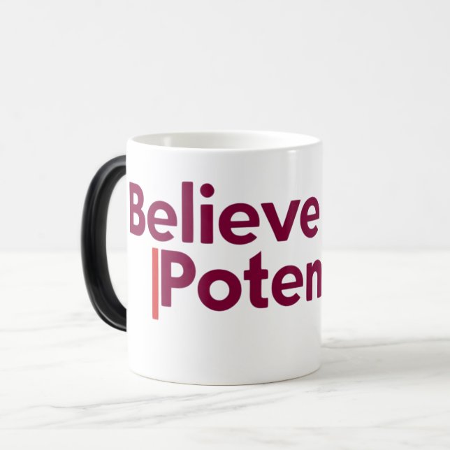 Mug Magic Croyez en votre potentiel | Devis motivationnel (Devant gauche)