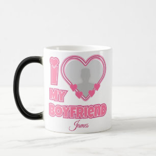 Mug Magic Custom I Love My Boyfriend - Ajouter photo et nom