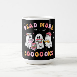 Mug Magic Cute Ghost Book Lire plus Livres Funny Teachers