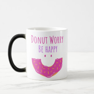 Mug Magic Cute Kawaii Donut Attention Soyez Heureux Donut