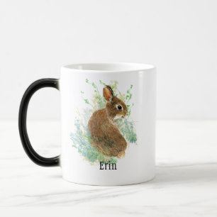 Mug Magic Cute Lapin Lapin Animaux Animaux Personnalisés Nom