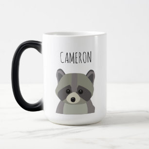 Mug Magic Cute Modern raccoon illustration personnalisée