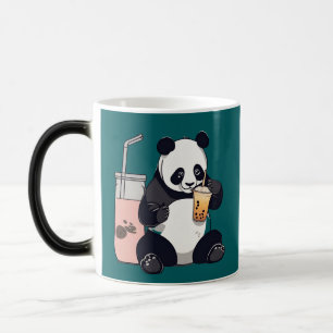 Mug Magic Cute Panda boire du thé à bulle, du boba tea