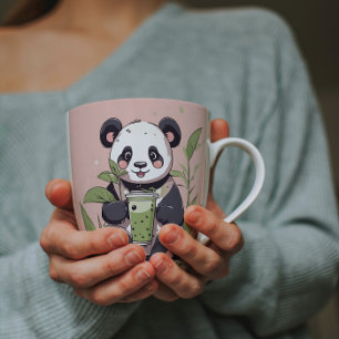 Mug Magic Cute Panda boire du thé à bulle, du boba tea