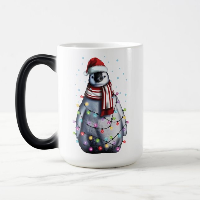 Mug Magic Cute Penguin Lover Drôle cadeau de Noël (Gauche)